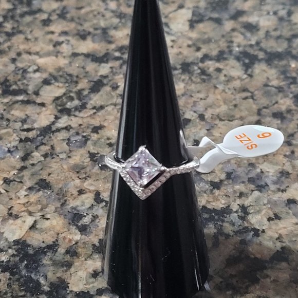 Bomb Party Jewelry - Bomb Party RBP5000 Diamond Cubic Zirconia .925 Solid Sterling Silver Sz 6